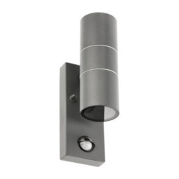 CGC Lighting Cgc Mia Dark Grey Stainless Steel Gu10 Up And Down Outdoor Wall Light Ip44 With Pir Motion Sensor - thumbnail 4