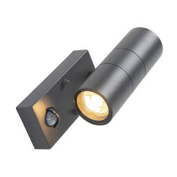 CGC Lighting Cgc Mia Dark Grey Stainless Steel Gu10 Up And Down Outdoor Wall Light Ip44 With Pir Motion Sensor - thumbnail 5
