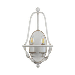 Luminosa Lighting Elstead Quoizel Bradbury Candle Wall Lamp Antique White - thumbnail 2