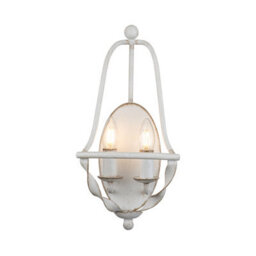 Luminosa Lighting Elstead Quoizel Bradbury Candle Wall Lamp Antique White