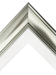 Frames By Post Scandi Vintage Silver Frame With White Mount  For Image Size 24 X 16 Inch - thumbnail 3