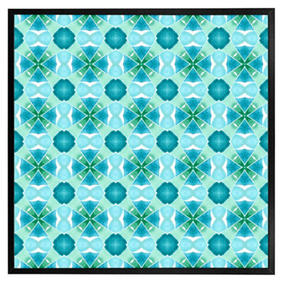 "Andrew Lee Green Cool Boho Chic Summer (Picutre Frame) / 16X16"" / Brown" - image 1