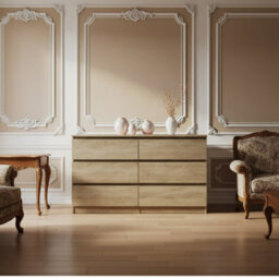 Malwa M6 Laminated Chest Of Drawers With Smooth Fronts And Practical Drawer Layout Dab Sonoma - thumbnail 2