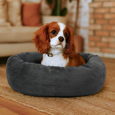 Skylos Dog Bed Large Donut Plush Soft Cat Calming Beds Pet Anti Anxiety - image 1