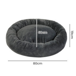 Skylos Dog Bed Large Donut Plush Soft Cat Calming Beds Pet Anti Anxiety - thumbnail 4