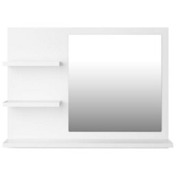 Vidaxl Bathroom Mirror White 60X10.5X45 Cm Engineered Wood - thumbnail 4