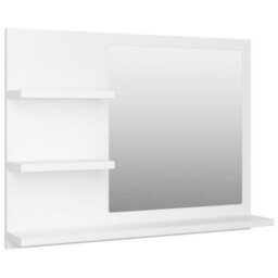 Vidaxl Bathroom Mirror White 60X10.5X45 Cm Engineered Wood - thumbnail 2