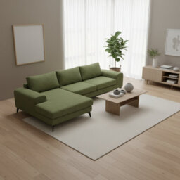 Abakus Direct Venice Corner Sofa In Forest Green Left Facing With Deep Seats And Extra-Wide Padded Arms - thumbnail 8