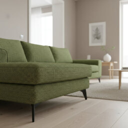Abakus Direct Venice Corner Sofa In Forest Green Left Facing With Deep Seats And Extra-Wide Padded Arms - thumbnail 9