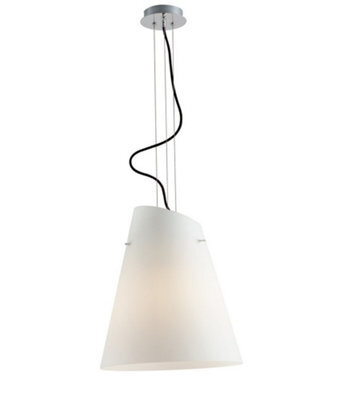Luminosa Lighting Luminosa Ermes 3 Light Dome Pendant Ceiling Light White Black 35X40Cm - image 1