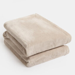 Ohs Ultra Soft Flannel Fleece Throw Blanket, Mink - 150 X 200Cm - thumbnail 2