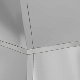 Berkfield Modern Garden Pillar Planter With Bowl 40X40X100 Cm Galvanised Steel - thumbnail 8