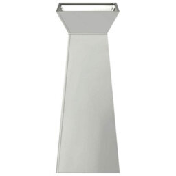 Berkfield Modern Garden Pillar Planter With Bowl 40X40X100 Cm Galvanised Steel - thumbnail 5