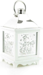 Shatchi Let It Snow White Christmas Lantern Wooden Warm Led Light Nativity Indoor Decorations - thumbnail 4