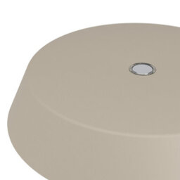 Eglo Turcio Steel And Aluminium Sculptural Design Led Tricolour Portable Outdoor Table Lamp, Chrome And Sandy - thumbnail 3