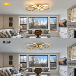 Pheashine Modern Led Ceiling Light 36W 3000K Warm White Acrylic Chandelier - thumbnail 3