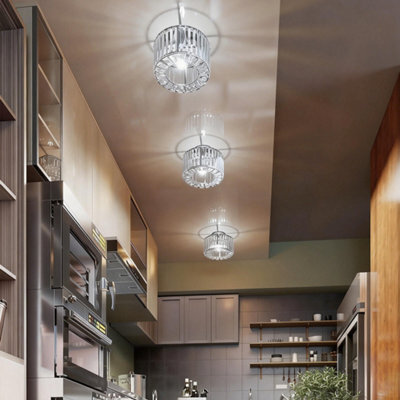 Emitto Crystal Ceiling Light Chandelier Bedroom Hallway Pendant Lamp E27 - image 1