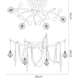 Luminosa Lighting Luminosa Cygnet Wall Lamp 3 Light G4 Polished Chrome/white Glass/crystal, Not Led/cfl Compatible - thumbnail 5