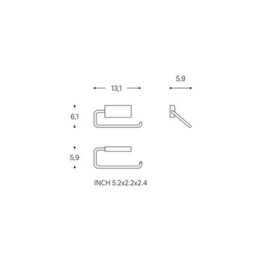 Cosmic Toilet Roll Holder, Screw-In Or Self-Adhesive, Matt Black, Anti- Corrosion, Next Collection - thumbnail 5
