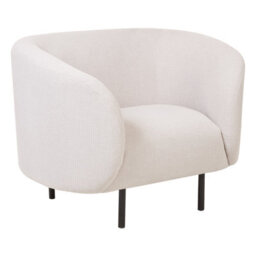 Beliani Living Room Set 3 Seater Loen Fabric Light Beige - thumbnail 4