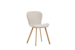 Lilja Dining Chair 2-Pack - Oaklook Steel Legs  / Beige Fabric - thumbnail 4