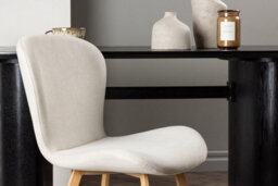 Lilja Dining Chair 2-Pack - Oaklook Steel Legs  / Beige Fabric - thumbnail 2