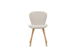 Lilja Dining Chair 2-Pack - Oaklook Steel Legs  / Beige Fabric - thumbnail 7