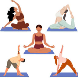 Yoga Mat Blue - Super Thick Foam Exercise Mats Multi-Purpose (180 X 60Cm) - thumbnail 3