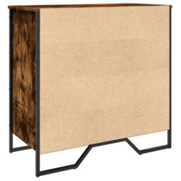 Berkfield Shoe Cabinet Smoked Oak 80X38X78 Cm Engineered Wood - thumbnail 6
