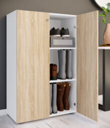 Vcm Wood Shoe Cabinet Shoe Rack Lona 3 - thumbnail 3