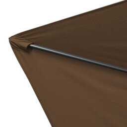 VRUC Outdoor Patio Garden Parasol Sun Shade Umbrella With Crank Handle & Tilt 2.5M Coffee - thumbnail 7