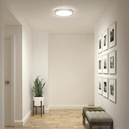 Xample Artika Altitude Led Flush Mount Ceiling Light - 2500 Lumens, 5 Colour Temperatures 2700K-5000K, Dimmable 35W Chrome Fixture - thumbnail 7
