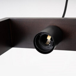Luminosa Lighting Luminosa Aries Square Pendant Ceiling Light Wenge - thumbnail 5