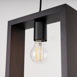Luminosa Lighting Luminosa Aries Square Pendant Ceiling Light Wenge - thumbnail 6