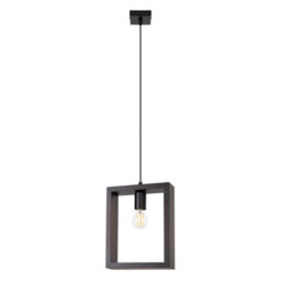 Luminosa Lighting Luminosa Aries Square Pendant Ceiling Light Wenge - thumbnail 1