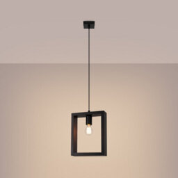 Luminosa Lighting Luminosa Aries Square Pendant Ceiling Light Wenge - thumbnail 2