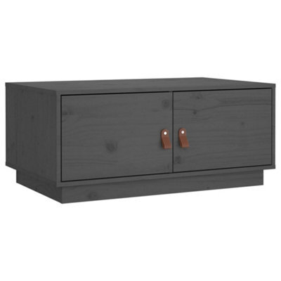 Berkfield Modern Coffee Table Grey 80X50X35 Cm Solid Wood Pine - image 1