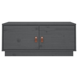 Berkfield Modern Coffee Table Grey 80X50X35 Cm Solid Wood Pine - thumbnail 6