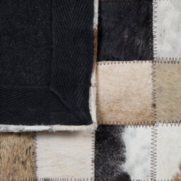 Beliani Rug Cerli White 160 X 230 Cm Leather - thumbnail 5
