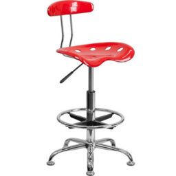 Adjustable Height Swivel Tractor Seat Bar Stool Comfort Chrome Frame - thumbnail 1