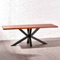 Timber Foundry Spider Leg Dining Table 10-12 Seater + 1 Bench, Dark Walnut - thumbnail 2