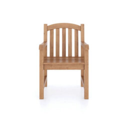 Eterna Oslo Teak Garden Outdoor Dining Table & 8 Seat Chair Set - With Green Cushions - thumbnail 7