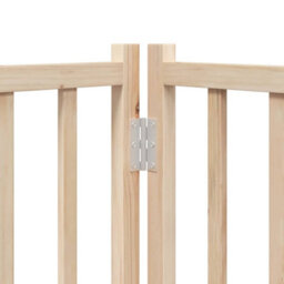 Walplus Wood Dog Gate With Door Foldable 15 Panels 750 Cm Poplar Wood - thumbnail 9