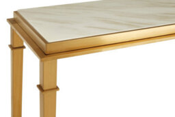 Orsina Elegant Rectangular Console Table, Marble Top Console Table For Livingroom, Gold Design Hallway Table - thumbnail 4