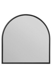 "Mirroroutlet Arcus - Black Framed Arched Wall Mirror 39"" X 39"" (100Cm X 100Cm)" - thumbnail 2