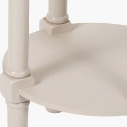 Pacific Lifestyle Traditional Round Wood Round Accent Table With Bottom Shelf - thumbnail 5