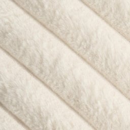 OHS 2 X Faux Fur Thick Rib Filled Cushion Covers, 45 X 45Cm - Natural - thumbnail 5