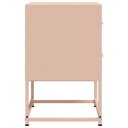 Berkfield Bedside Cabinets 2 Pcs Pink 36X39X60.5 Cm Steel - thumbnail 7