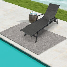 Gainoom Wicker Outdoor Chaise Lounge Adjustable Rattan Garden Lounge Chair - thumbnail 9