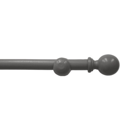 Caecus Blinds Caecus Eyelet Wooden Poles 28mm 300Cm Grey - image 1